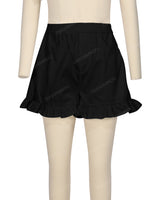 Ruffle Hem Shorts