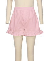 Ruffle Hem Shorts