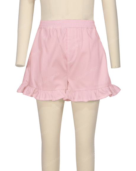 Ruffle Hem Shorts