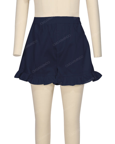 Ruffle Hem Shorts