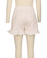 Ruffle Hem Shorts