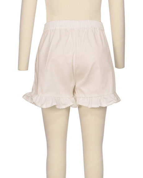 Ruffle Hem Shorts