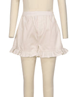 Ruffle Hem Shorts