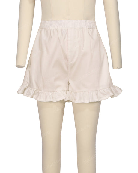Ruffle Hem Shorts