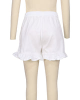 Ruffle Hem Shorts