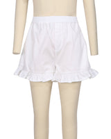 Ruffle Hem Shorts