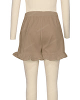 Ruffle Hem Shorts