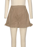 Ruffle Hem Shorts