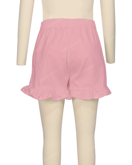 Ruffle Hem Shorts