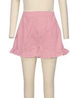 Ruffle Hem Shorts