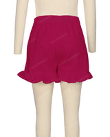Ruffle Hem Shorts