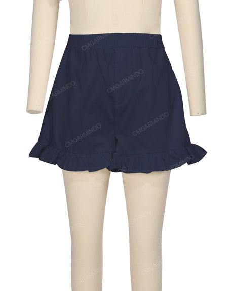 Ruffle Hem Shorts