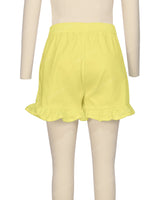 Ruffle Hem Shorts