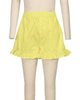 Ruffle Hem Shorts