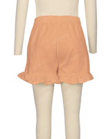 Ruffle Hem Shorts