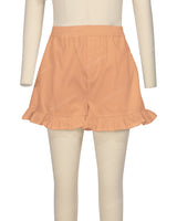 Ruffle Hem Shorts