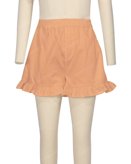 Ruffle Hem Shorts