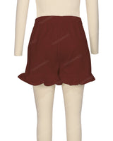 Ruffle Hem Shorts