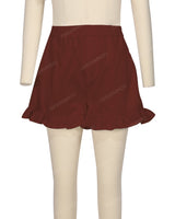 Ruffle Hem Shorts