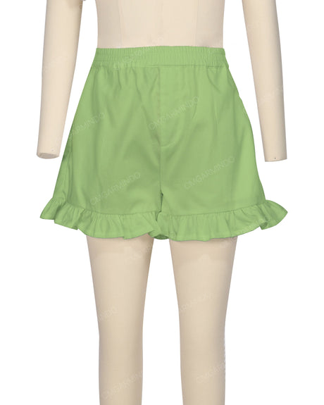 Ruffle Hem Shorts