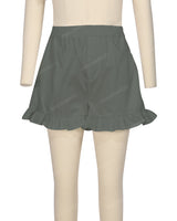 Ruffle Hem Shorts
