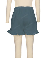 Ruffle Hem Shorts