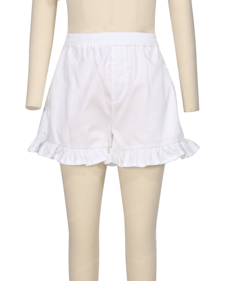 Ruffle Hem Shorts