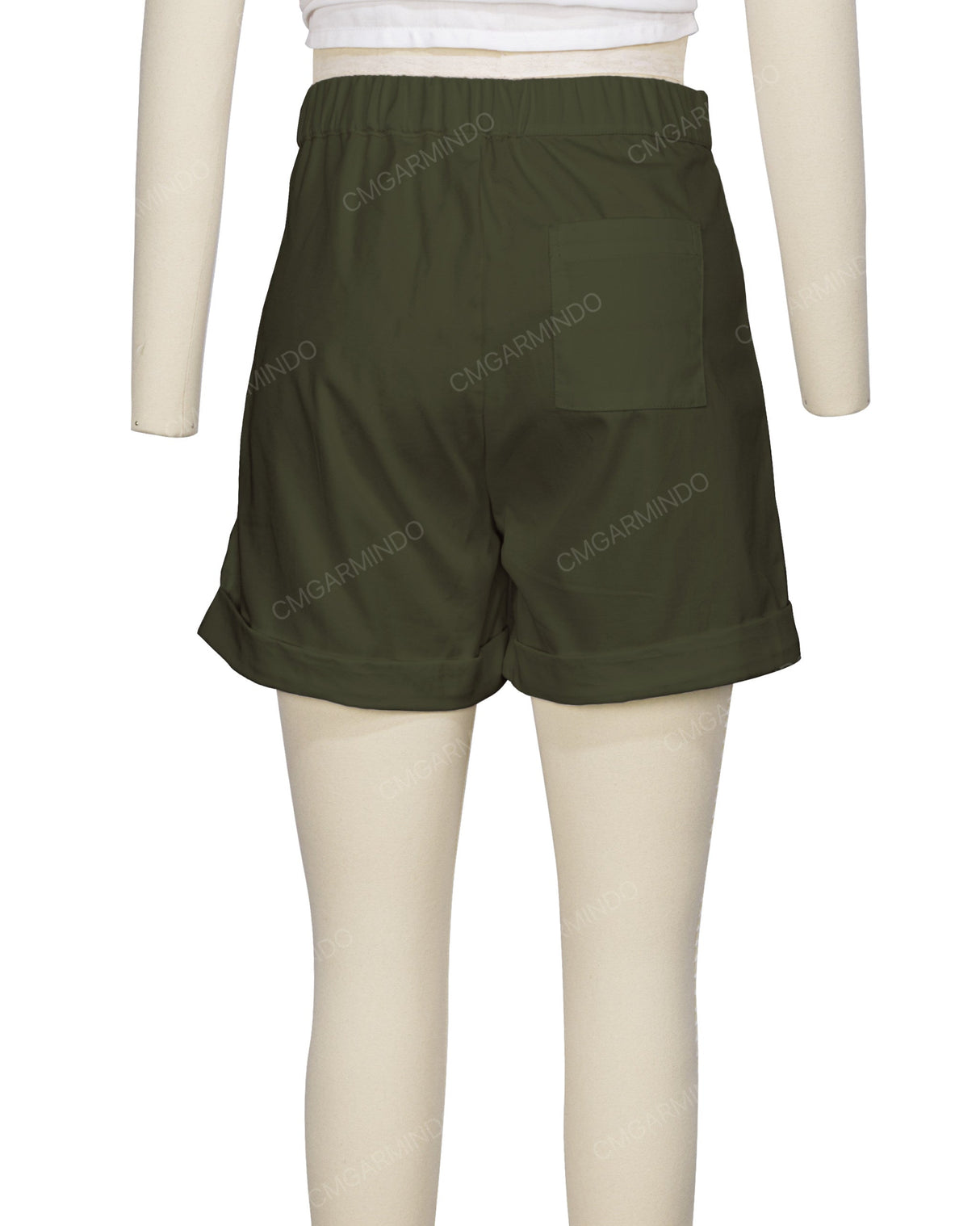 Cuffed Hem Shorts