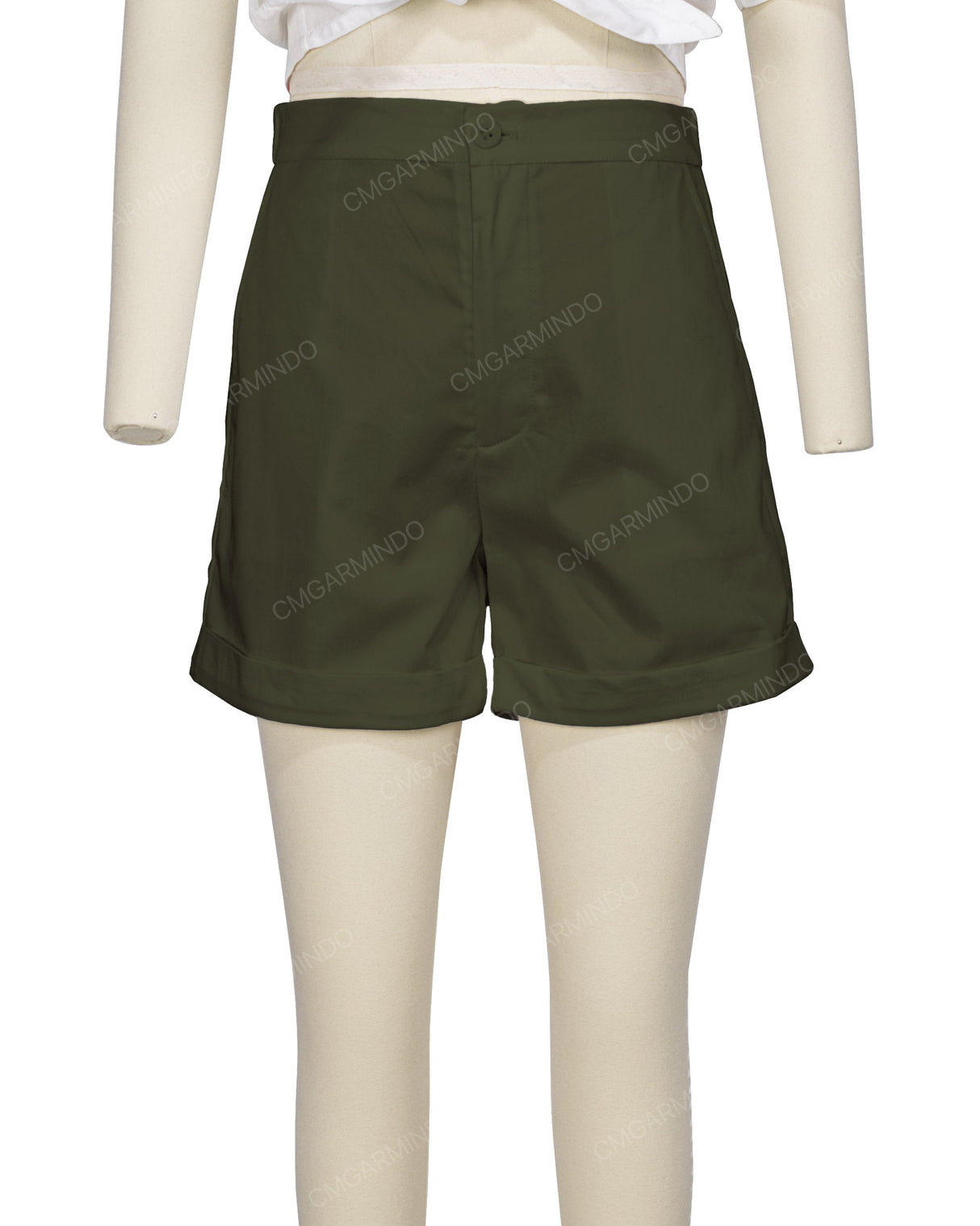 Cuffed Hem Shorts