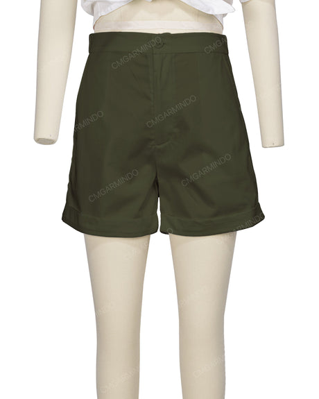 Cuffed Hem Shorts