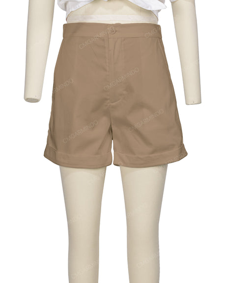 Cuffed Hem Shorts