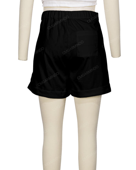 Cuffed Hem Shorts