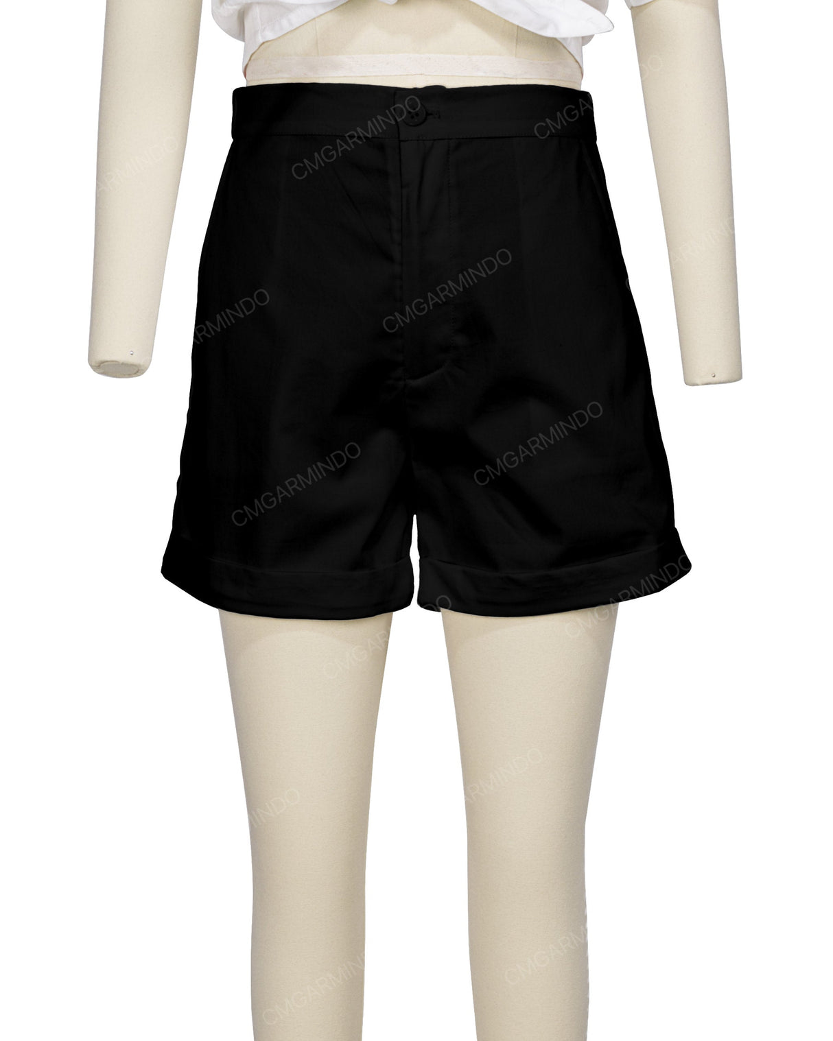 Cuffed Hem Shorts