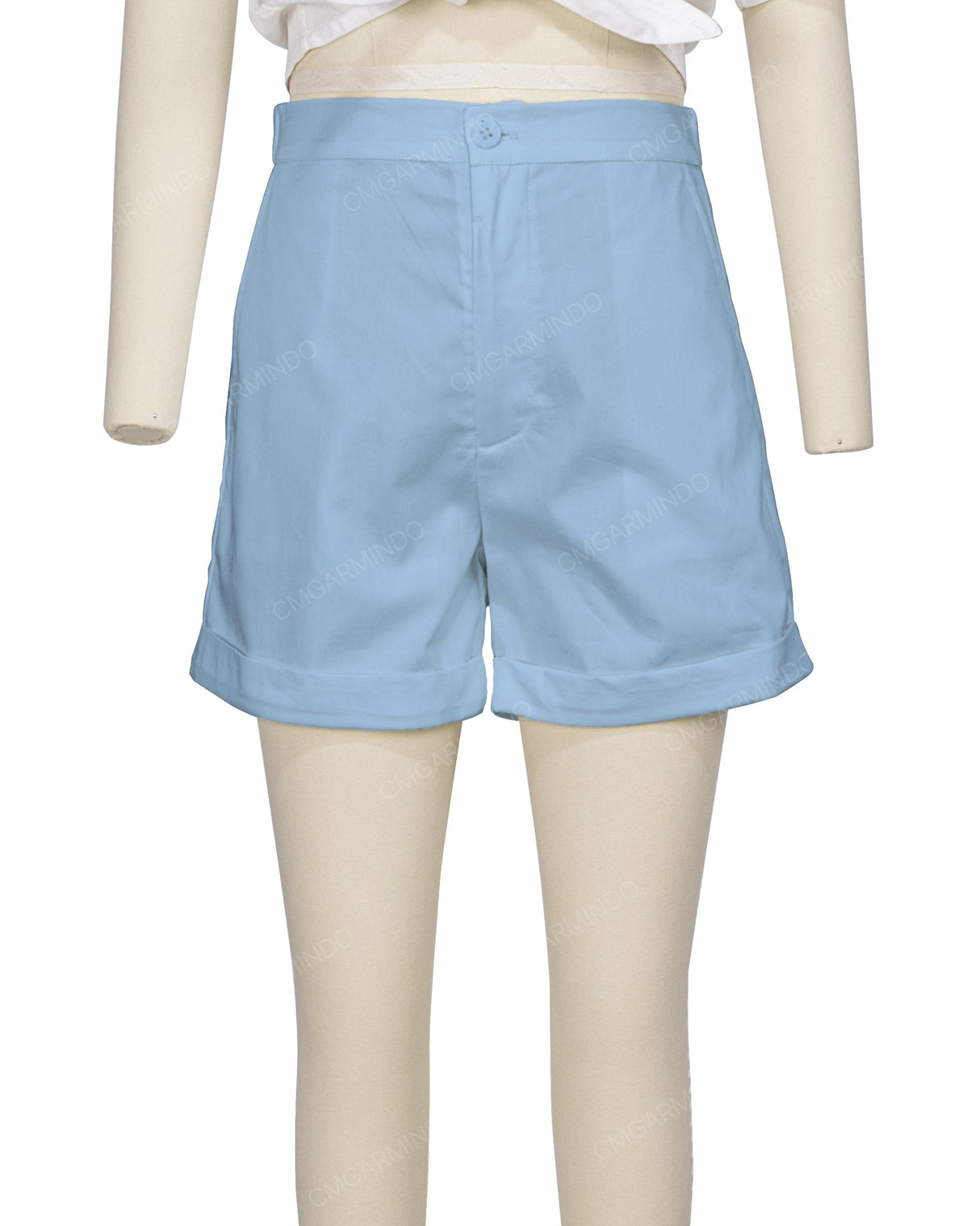 Cuffed Hem Shorts