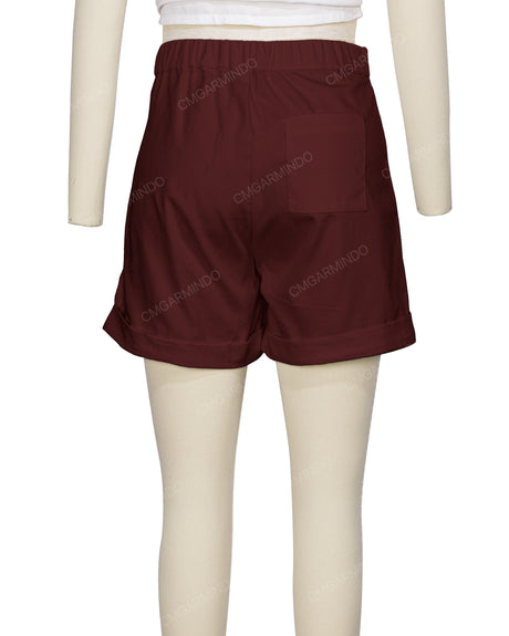 Cuffed Hem Shorts