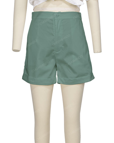 Cuffed Hem Shorts