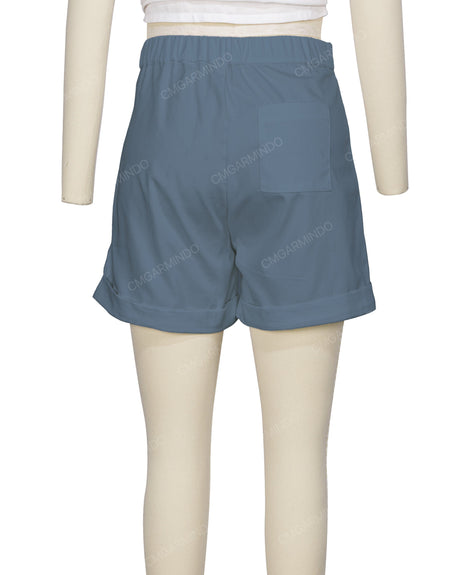 Cuffed Hem Shorts