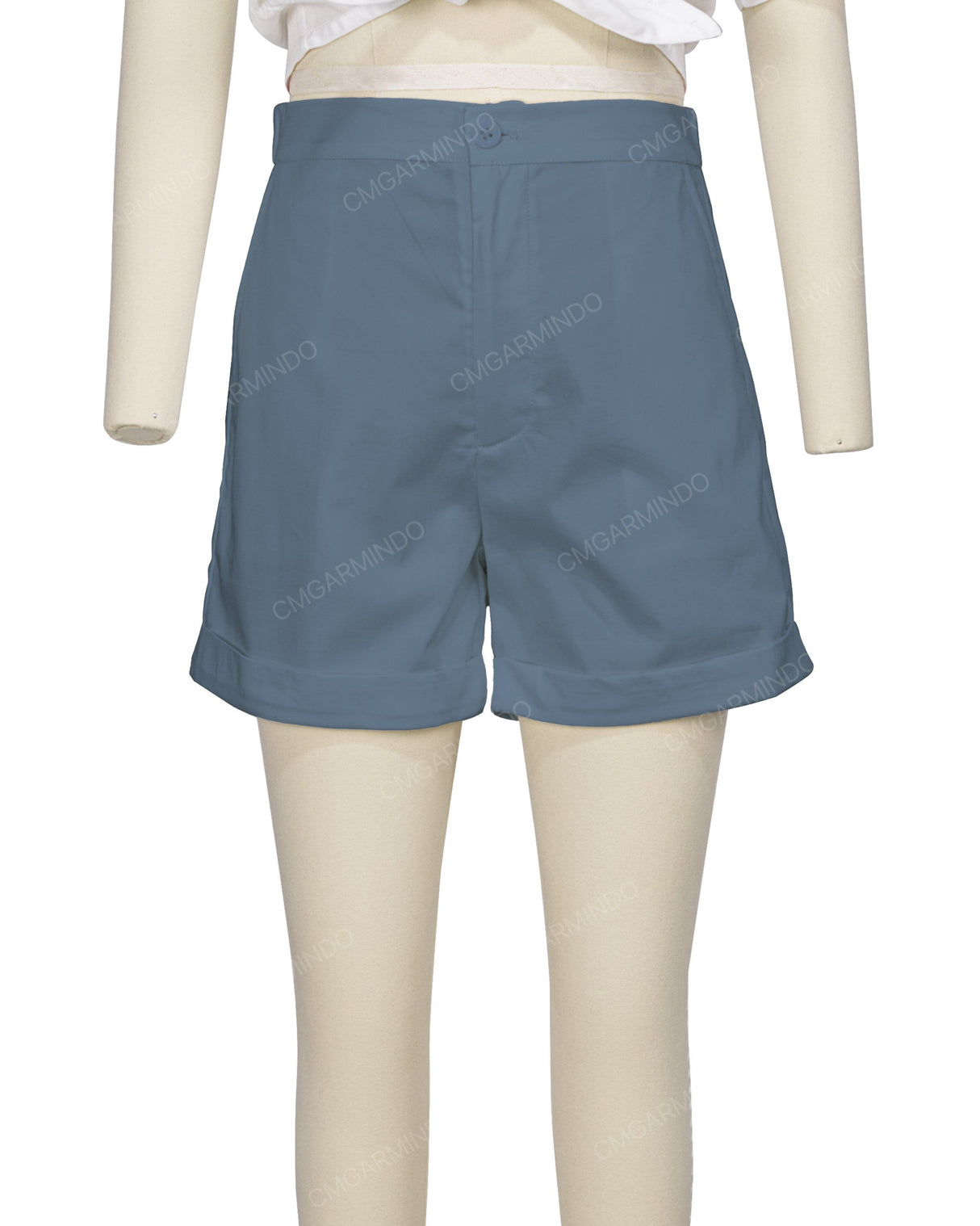 Cuffed Hem Shorts