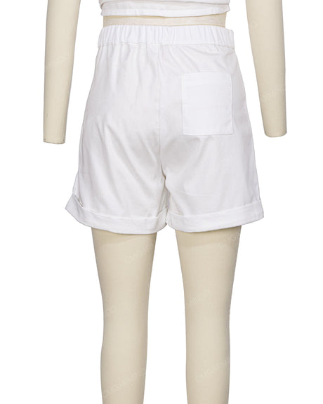Cuffed Hem Shorts