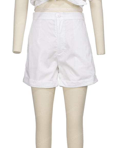 Cuffed Hem Shorts
