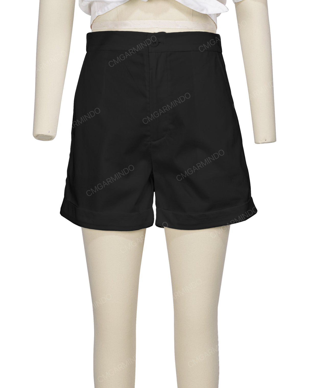 Cuffed Hem Shorts