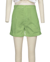 Cuffed Hem Shorts