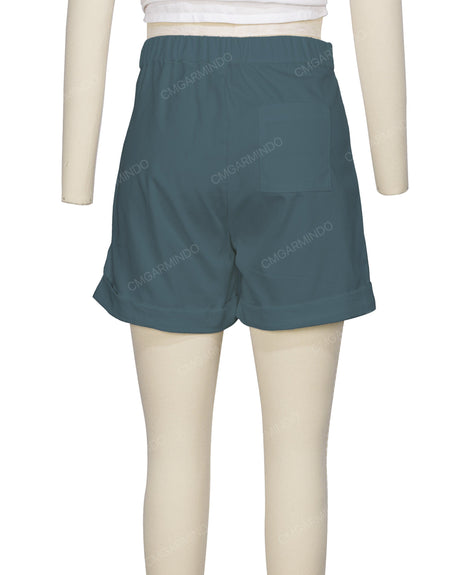 Cuffed Hem Shorts