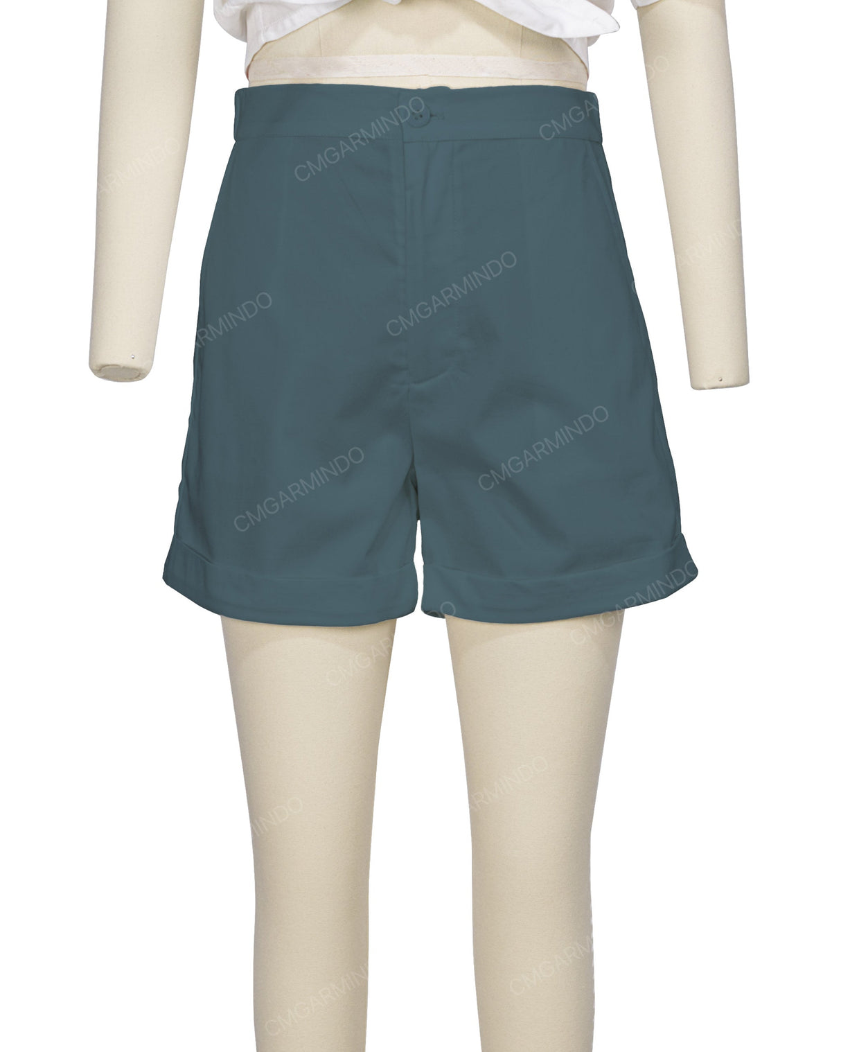 Cuffed Hem Shorts