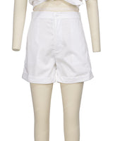 Cuffed Hem Shorts