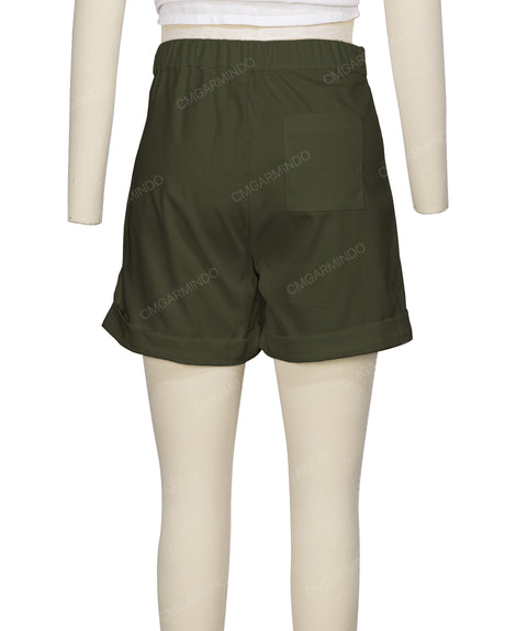 Cuffed Hem Shorts