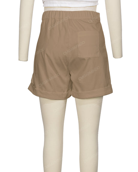 Cuffed Hem Shorts