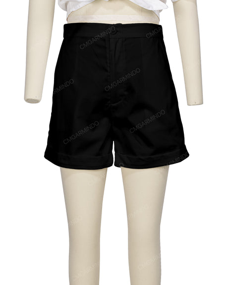 Cuffed Hem Shorts