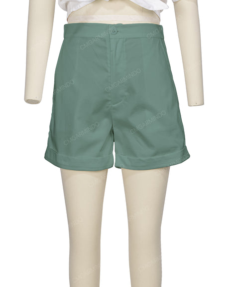 Cuffed Hem Shorts