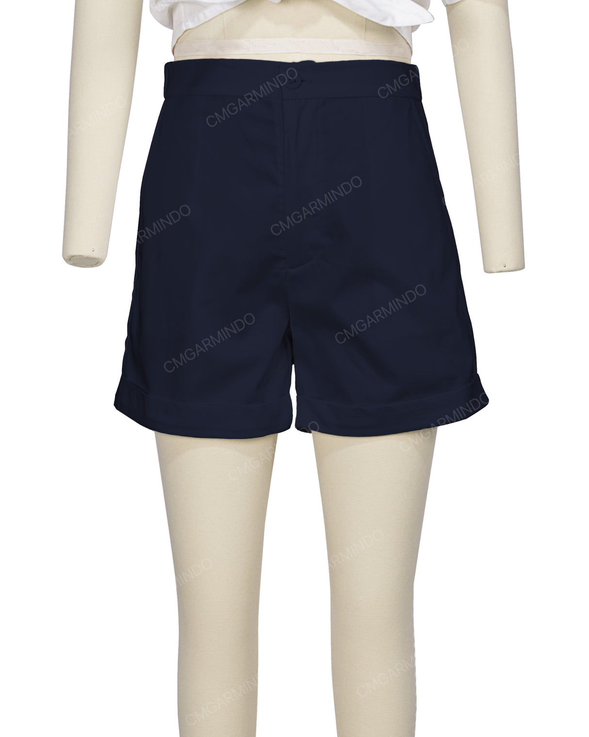 Cuffed Hem Shorts